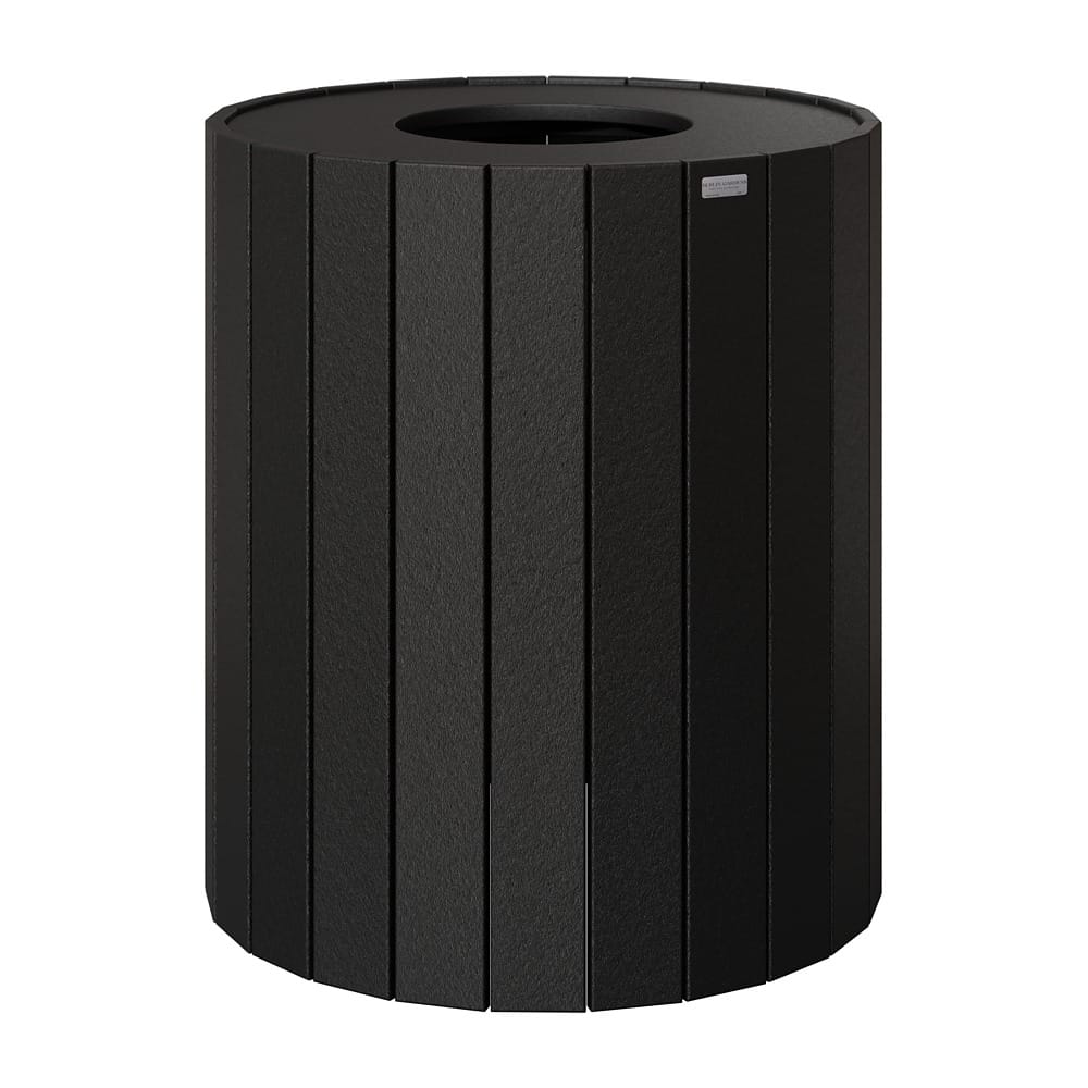 Berlin Gardens Outdoor Round Poly Trash Can