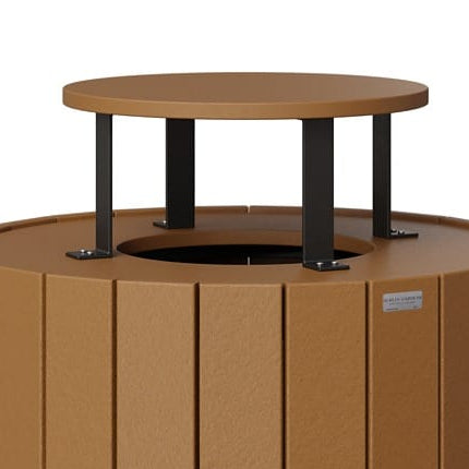 Berlin Gardens Outdoor Rain Guard for Round Trash Can