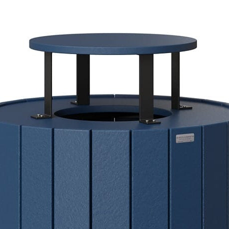 Berlin Gardens Outdoor Rain Guard for Round Trash Can