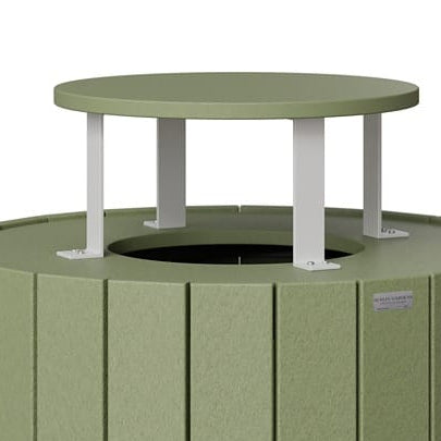 Berlin Gardens Outdoor Rain Guard for Round Trash Can