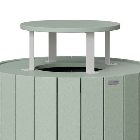 Berlin Gardens Outdoor Rain Guard for Round Trash Can
