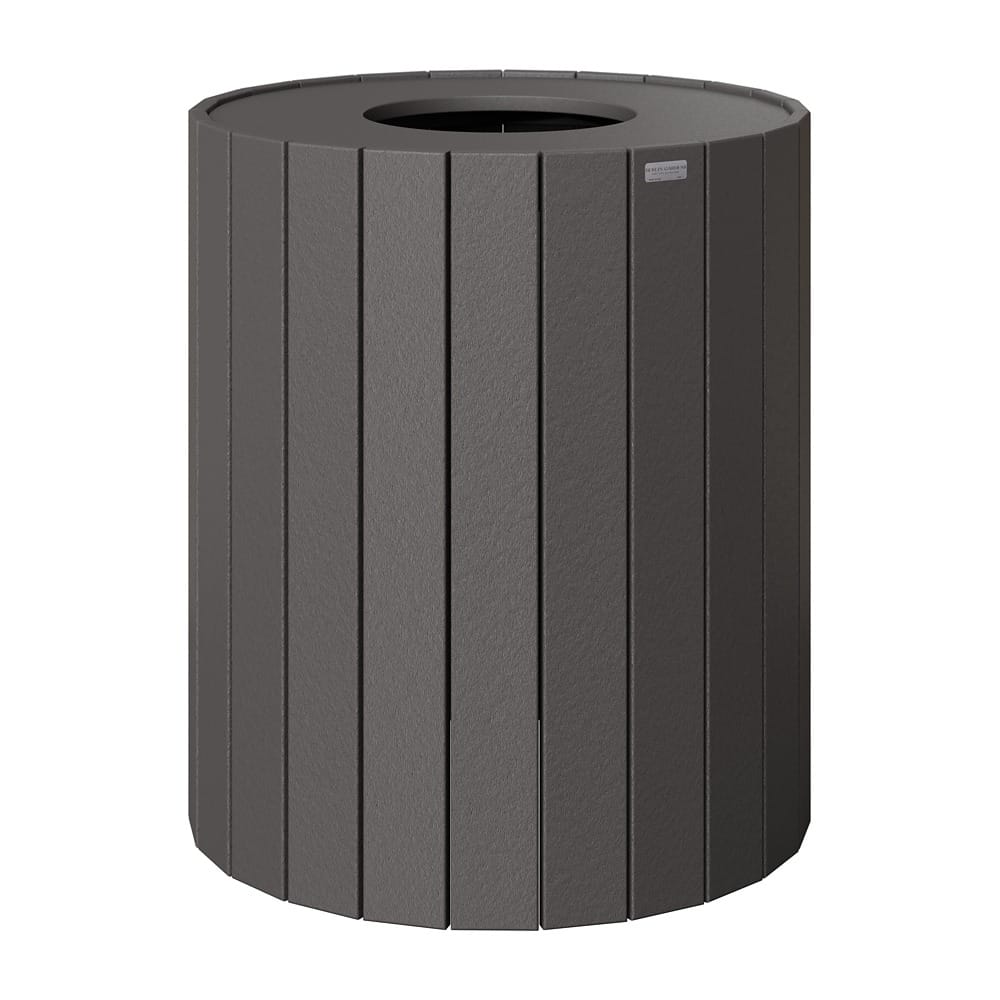 Berlin Gardens Outdoor Round Poly Trash Can