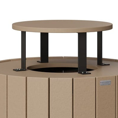 Berlin Gardens Outdoor Rain Guard for Round Trash Can