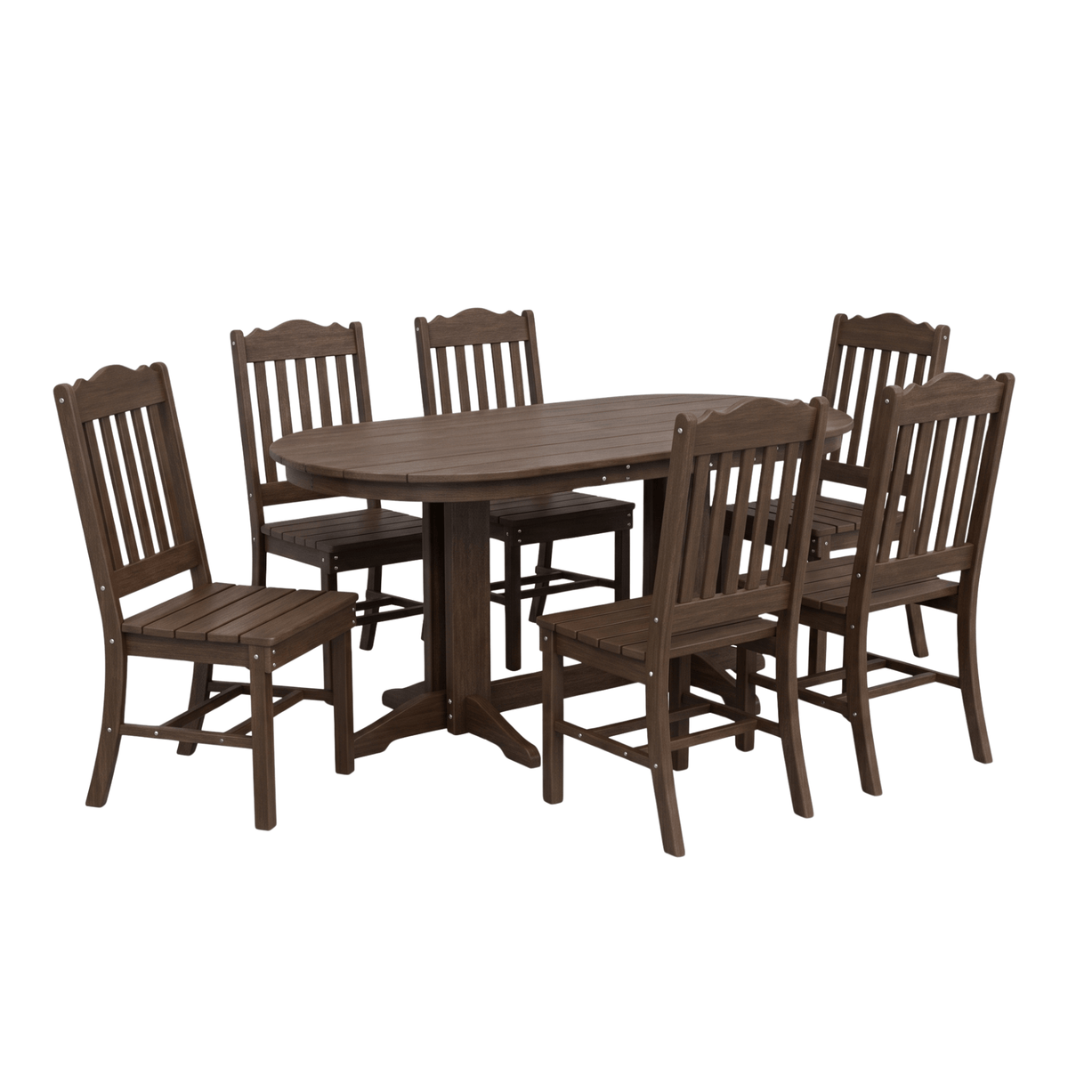 Keystone Amish Co. York 7-Piece Oval Outdoor Dining Set