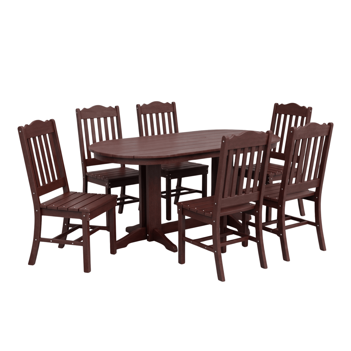 Keystone Amish Co. York 7-Piece Oval Outdoor Dining Set