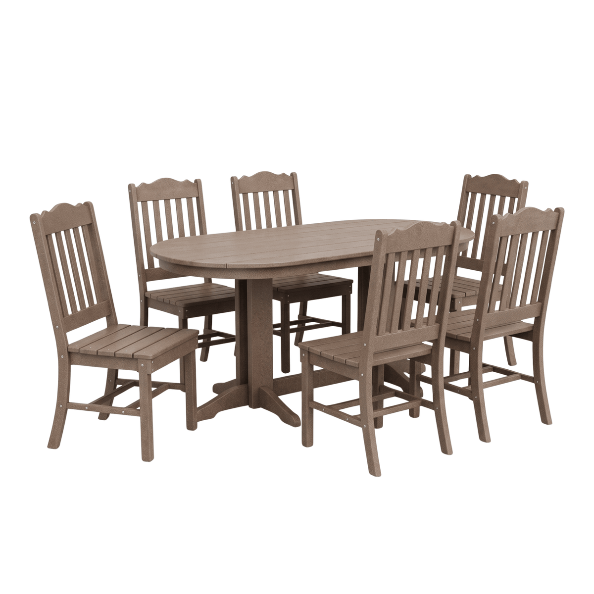 Keystone Amish Co. York 7-Piece Oval Outdoor Dining Set