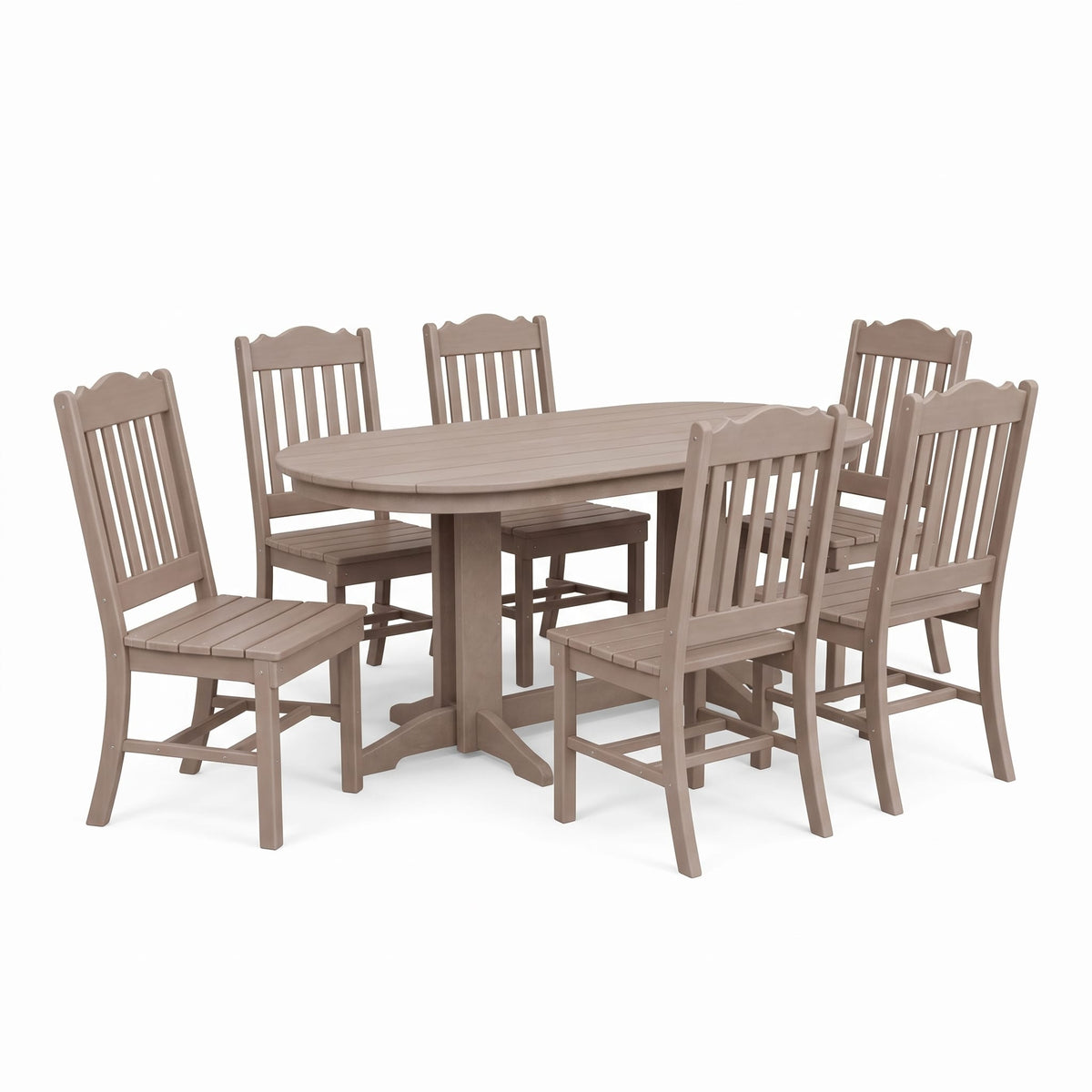 Keystone Amish Co. Poly Lumber York 6-Person Outdoor Dining Set