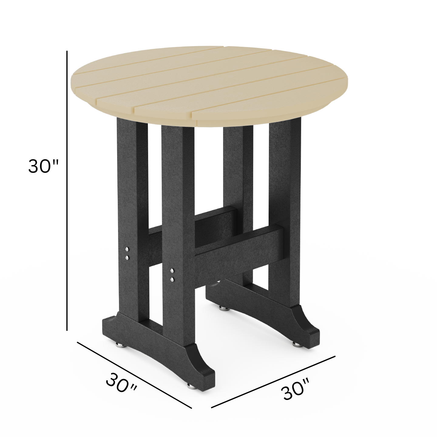 SoPoly 30" Round Poly Dining Table