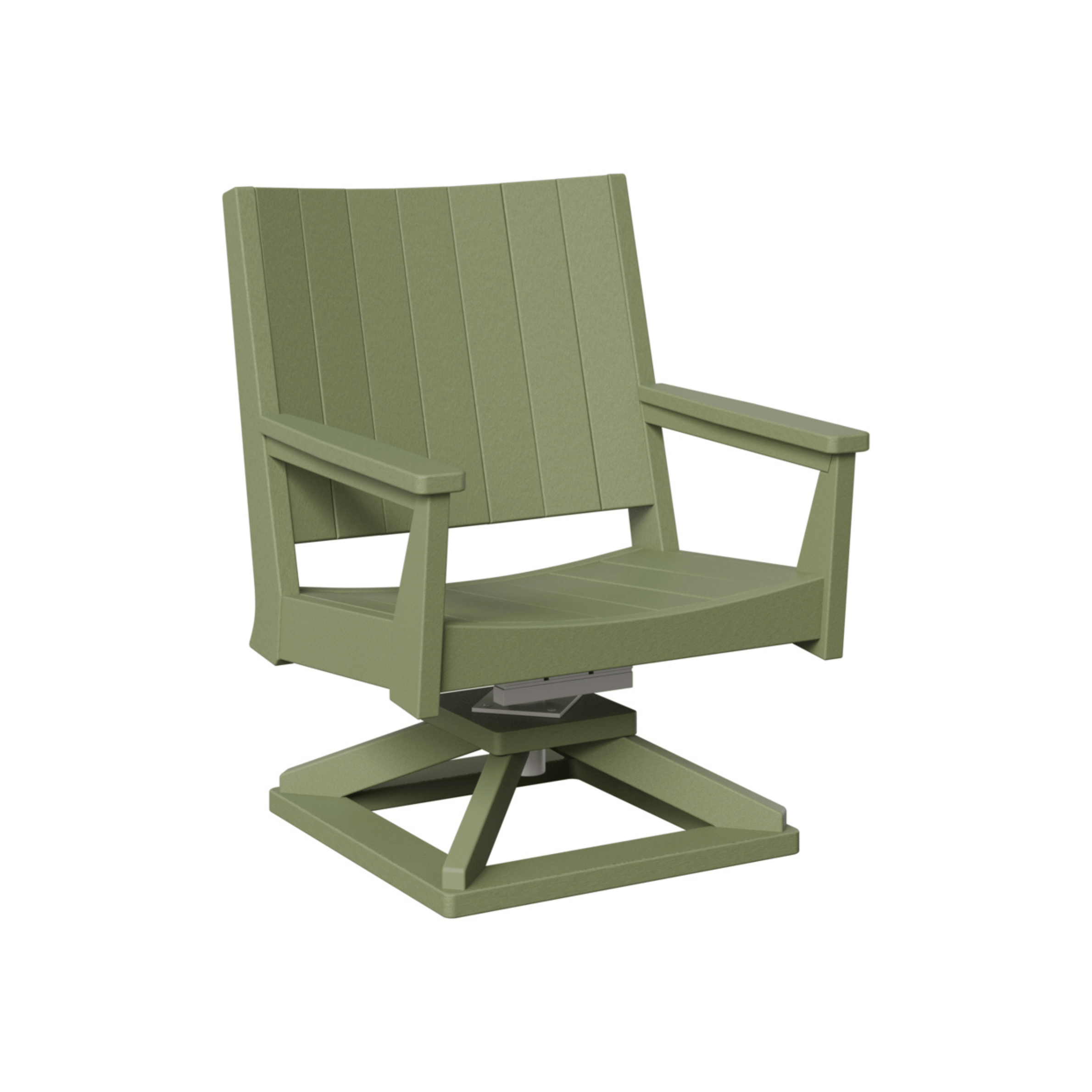 Berlin Gardens Mayhew Chat Poly Lumber Swivel Rocker