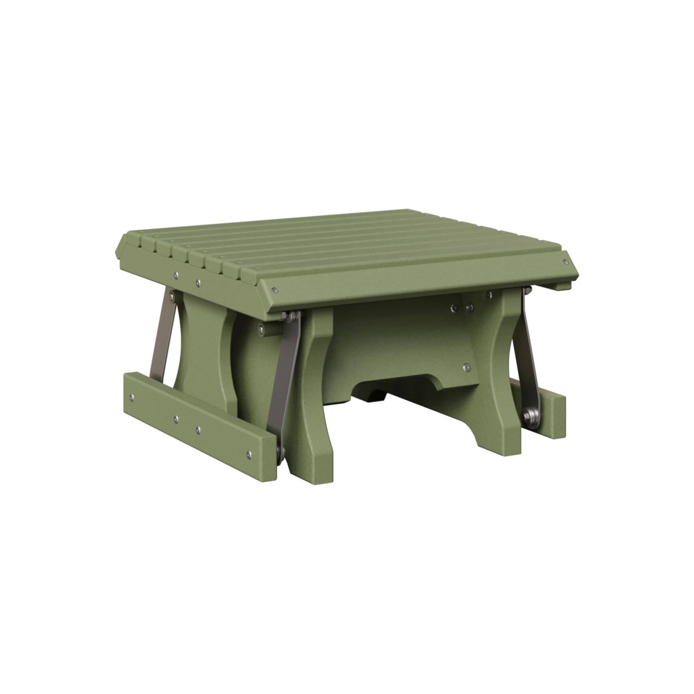 Berlin Gardens Poly Lumber Gliding Footstool