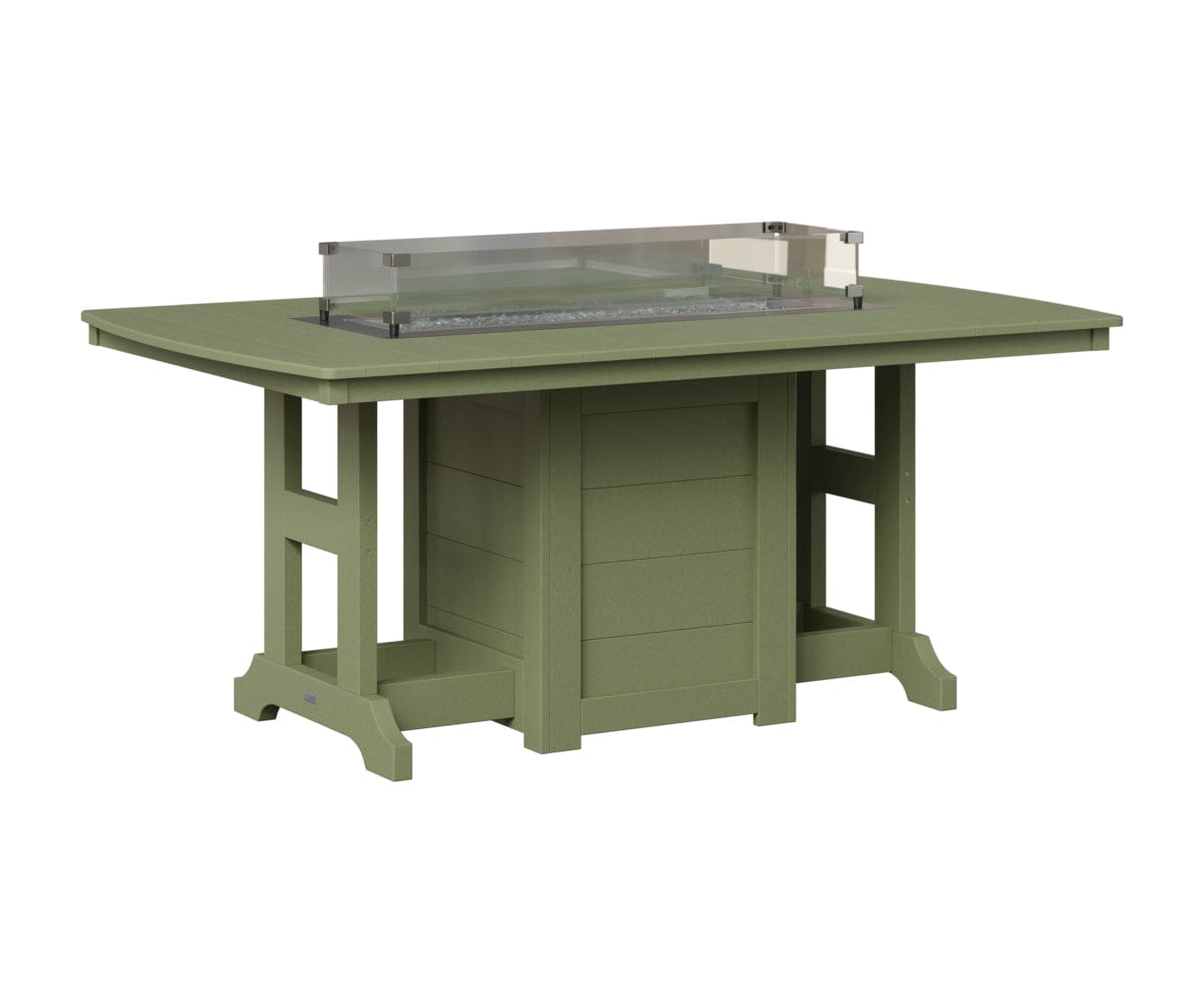 Berlin Gardens Garden Classic Fire Pit Poly Lumber Dining Table