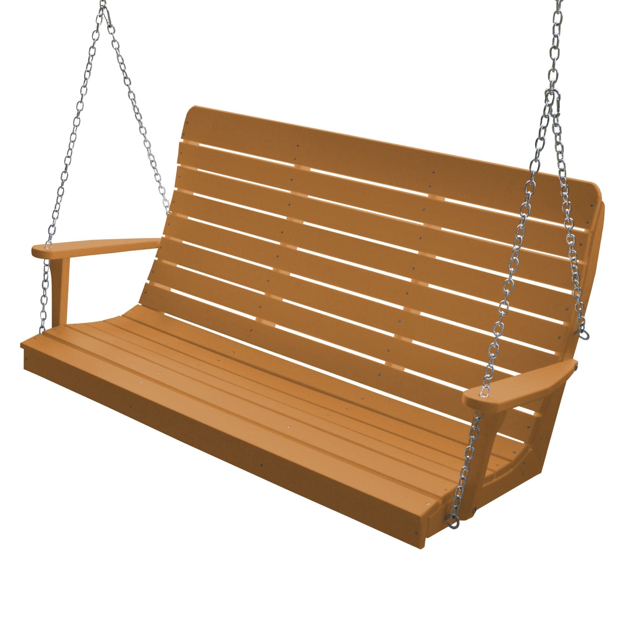 Keystone Amish Co. 5 Foot Salem Composite Poly Porch Swing, Cedar