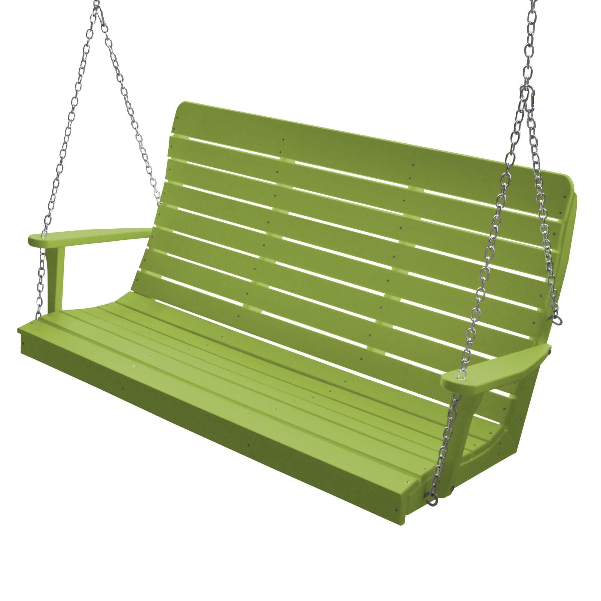 Keystone Amish Co. 5 Foot Salem Composite Poly Porch Swing, Tropical Lime