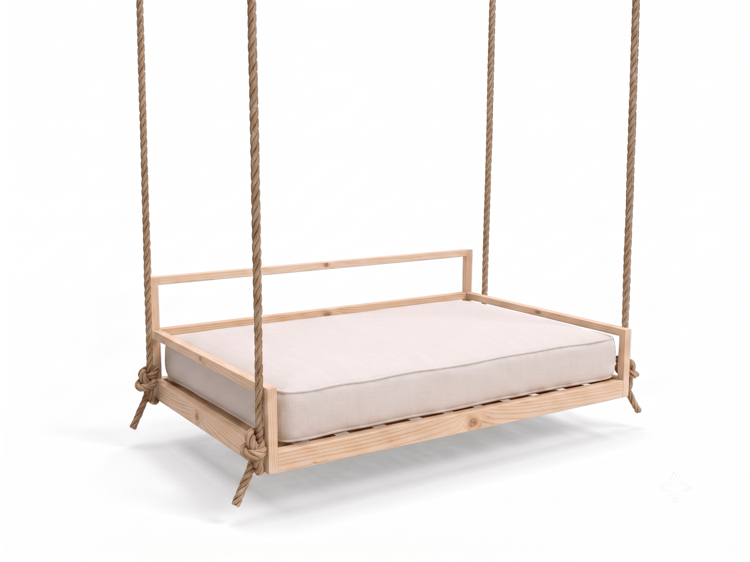 Atlantic Swing Co. Crib, The Palm Mahogany Swing Bed
