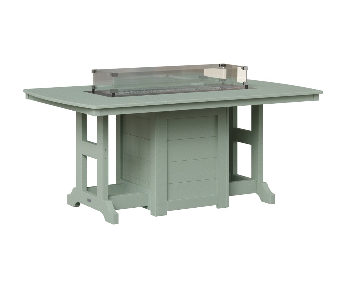 Berlin Gardens Garden Classic Fire Pit Poly Lumber Dining Table