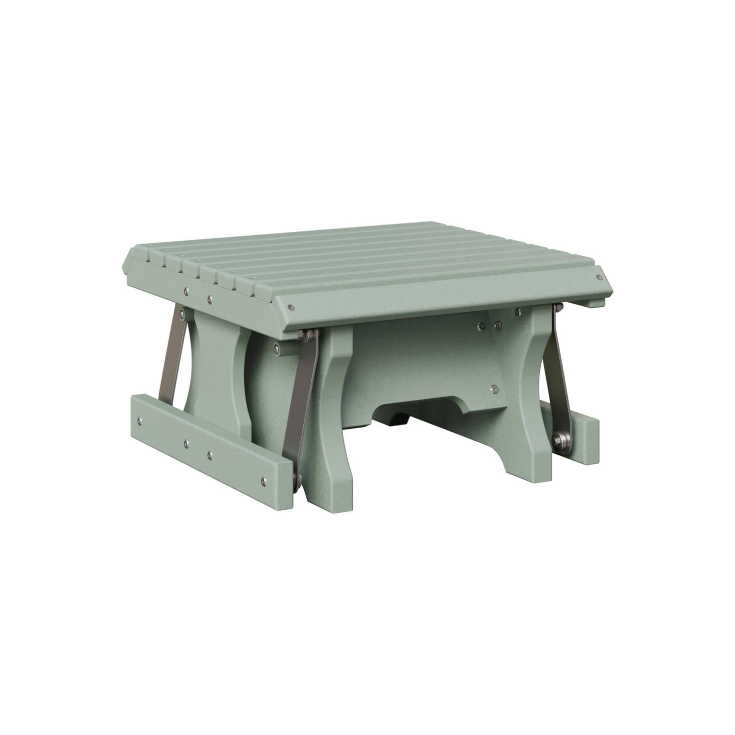 Berlin Gardens Poly Lumber Gliding Footstool