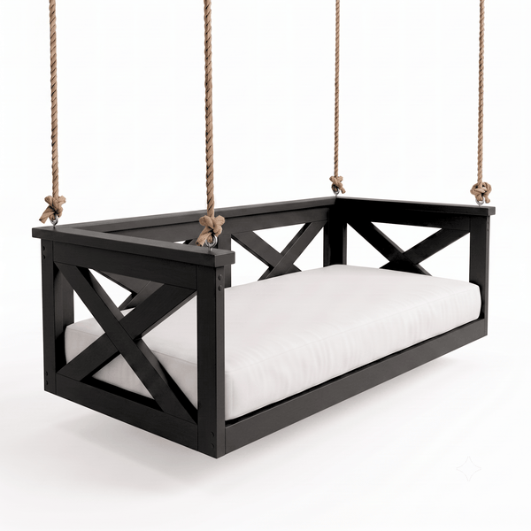 Atlantic Swing Co. Full, Kiln Dried Pine The Seabrook Daybed Swing