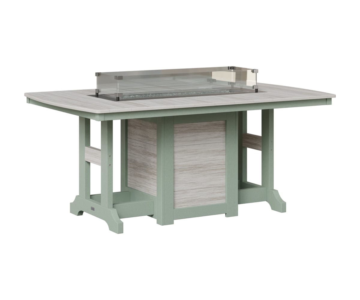 Berlin Gardens Garden Classic Fire Pit Poly Lumber Dining Table