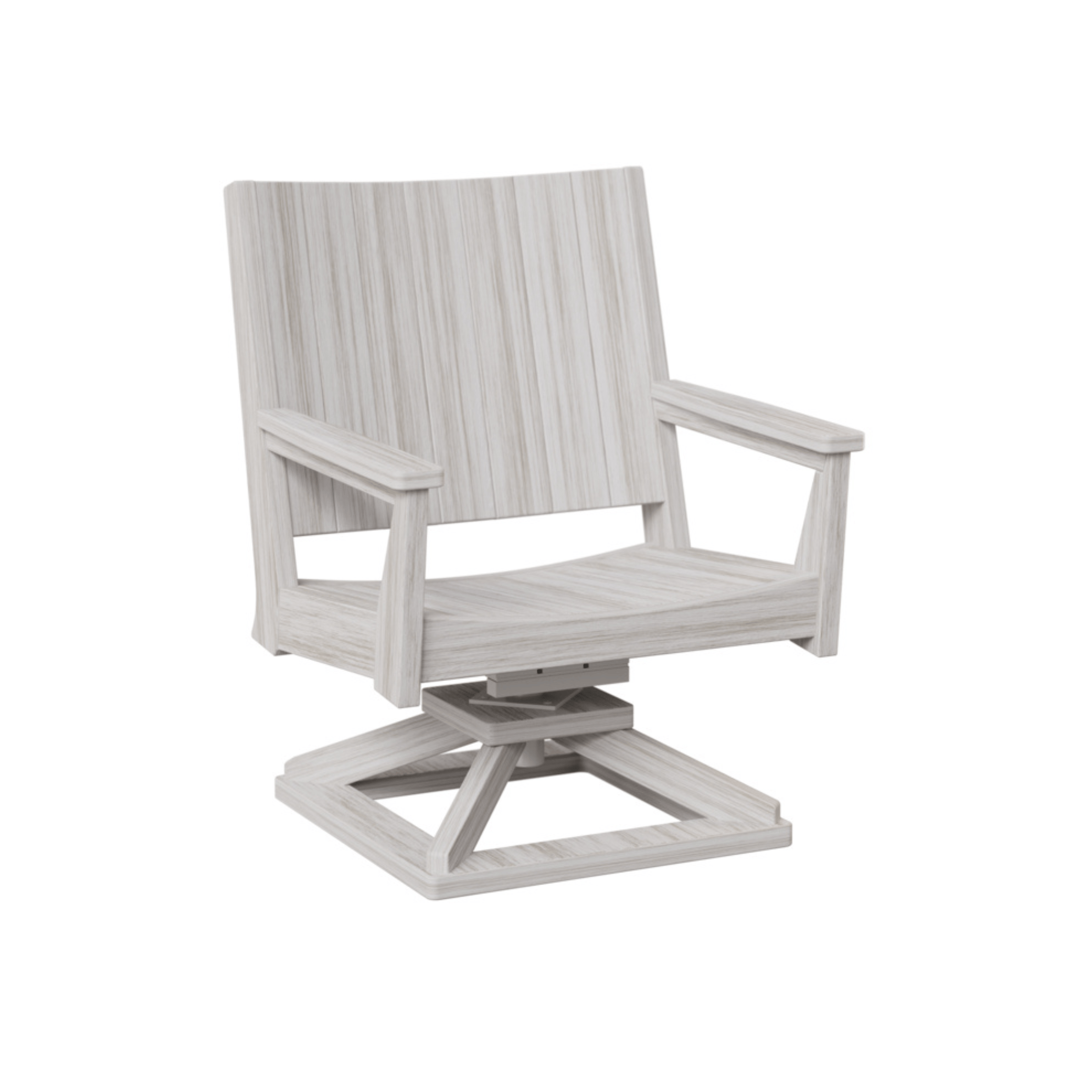 Berlin Gardens Mayhew Chat Poly Lumber Swivel Rocker