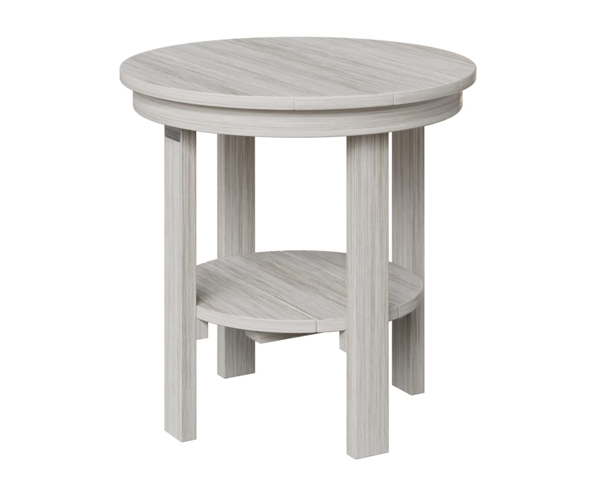 Berlin Gardens Poly Lumber Round End Dining Table