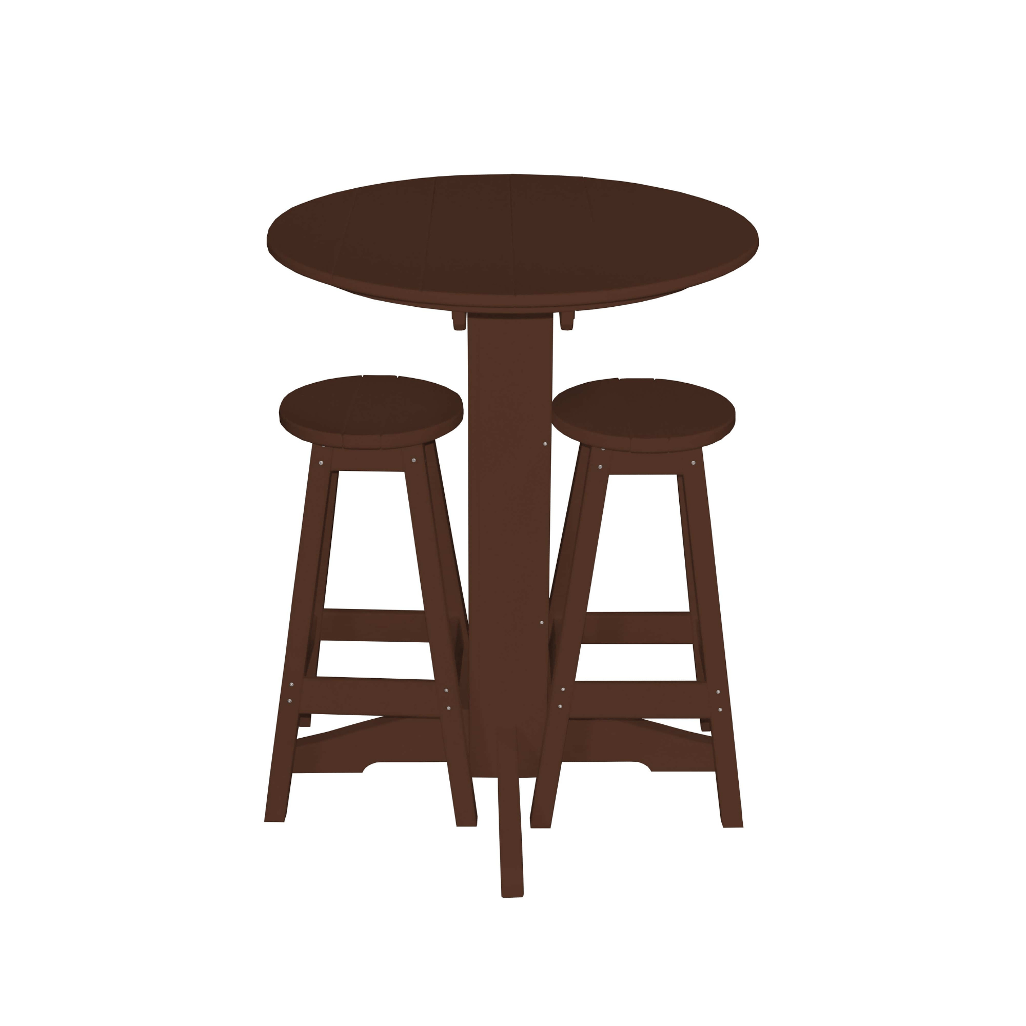 Keystone Amish Co. Sierra 2 Person Poly Round Bar Dining Set