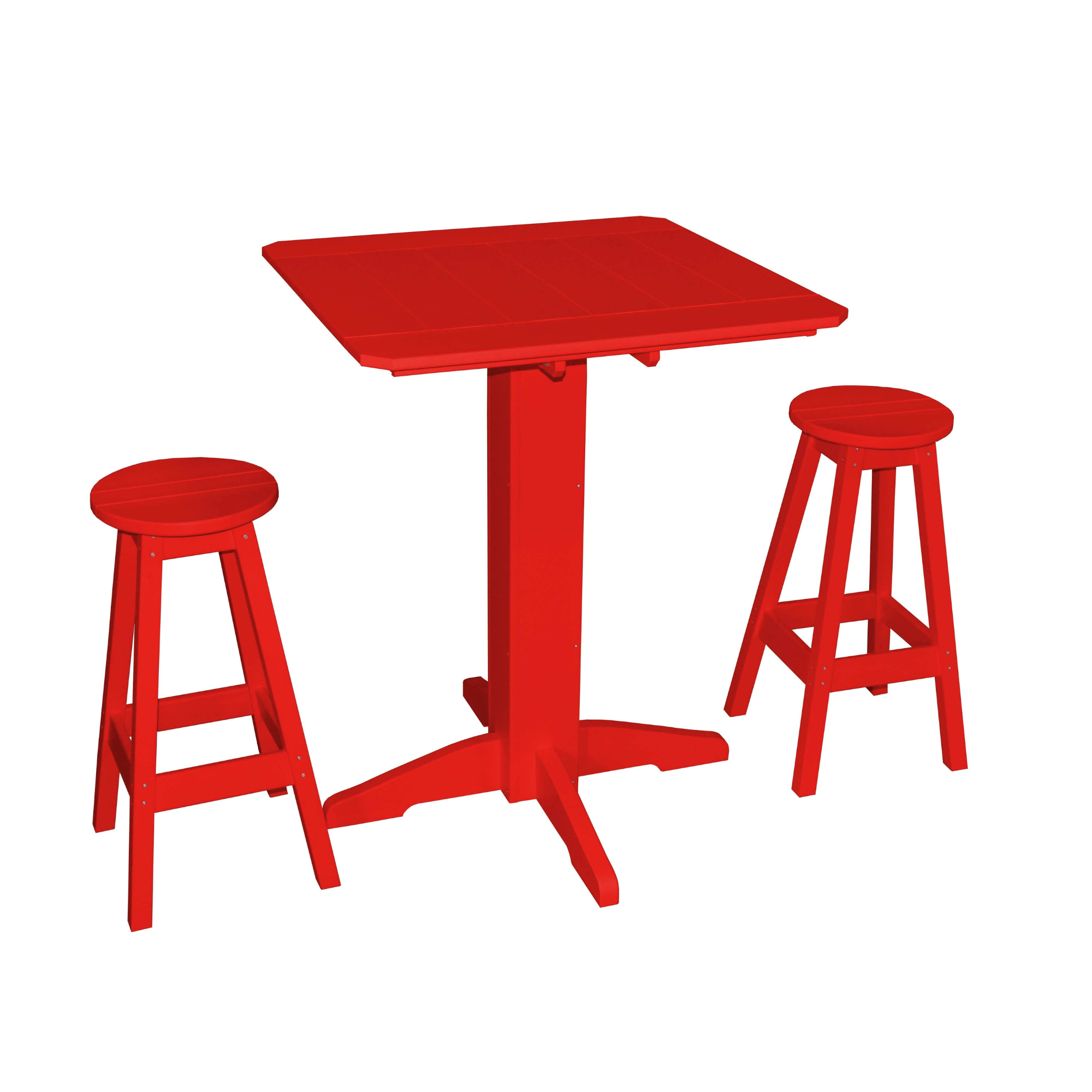 Keystone Amish Co. Sierra 3-Piece Poly Outdoor Bar Set