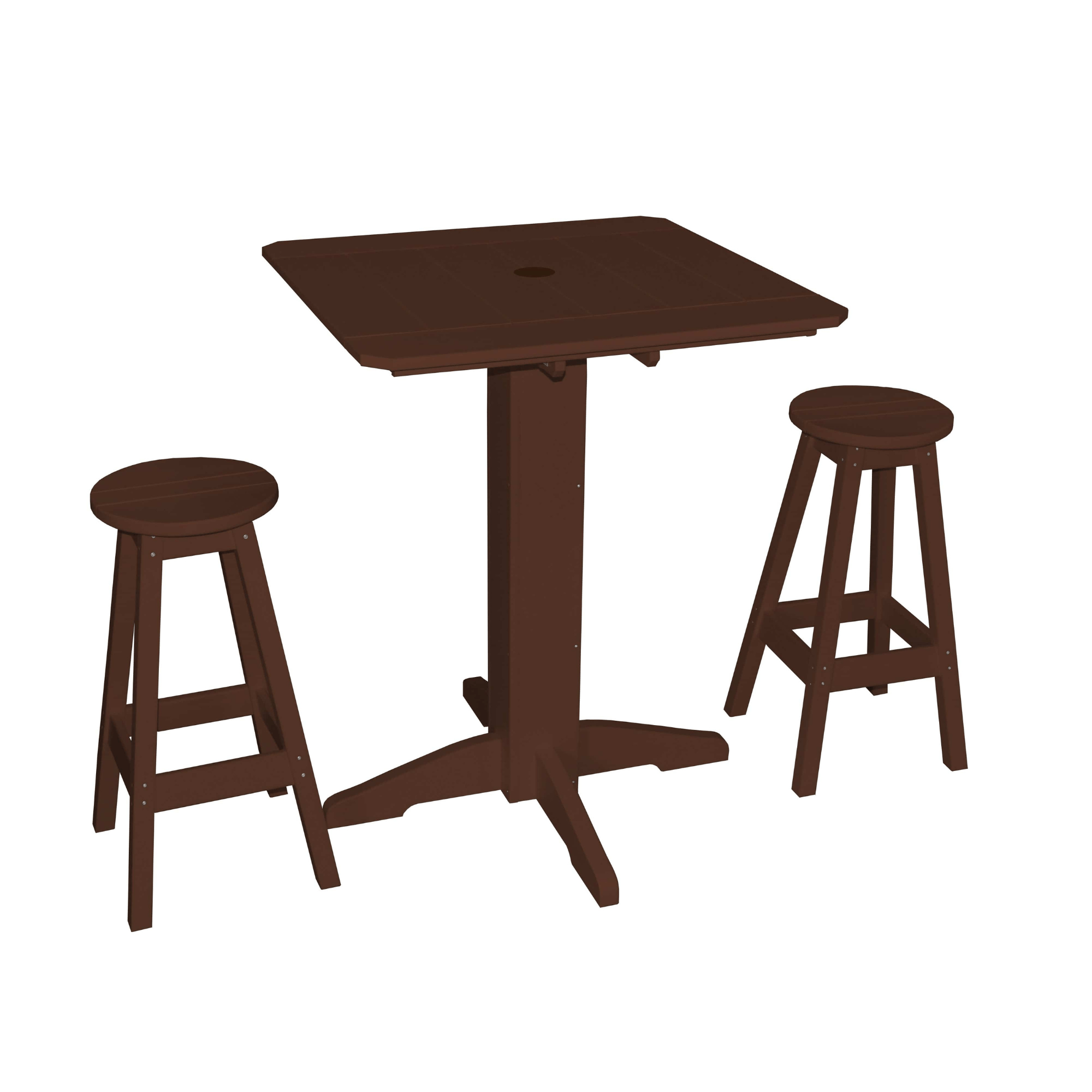 Keystone Amish Co. Sierra 3-Piece Poly Outdoor Bar Set