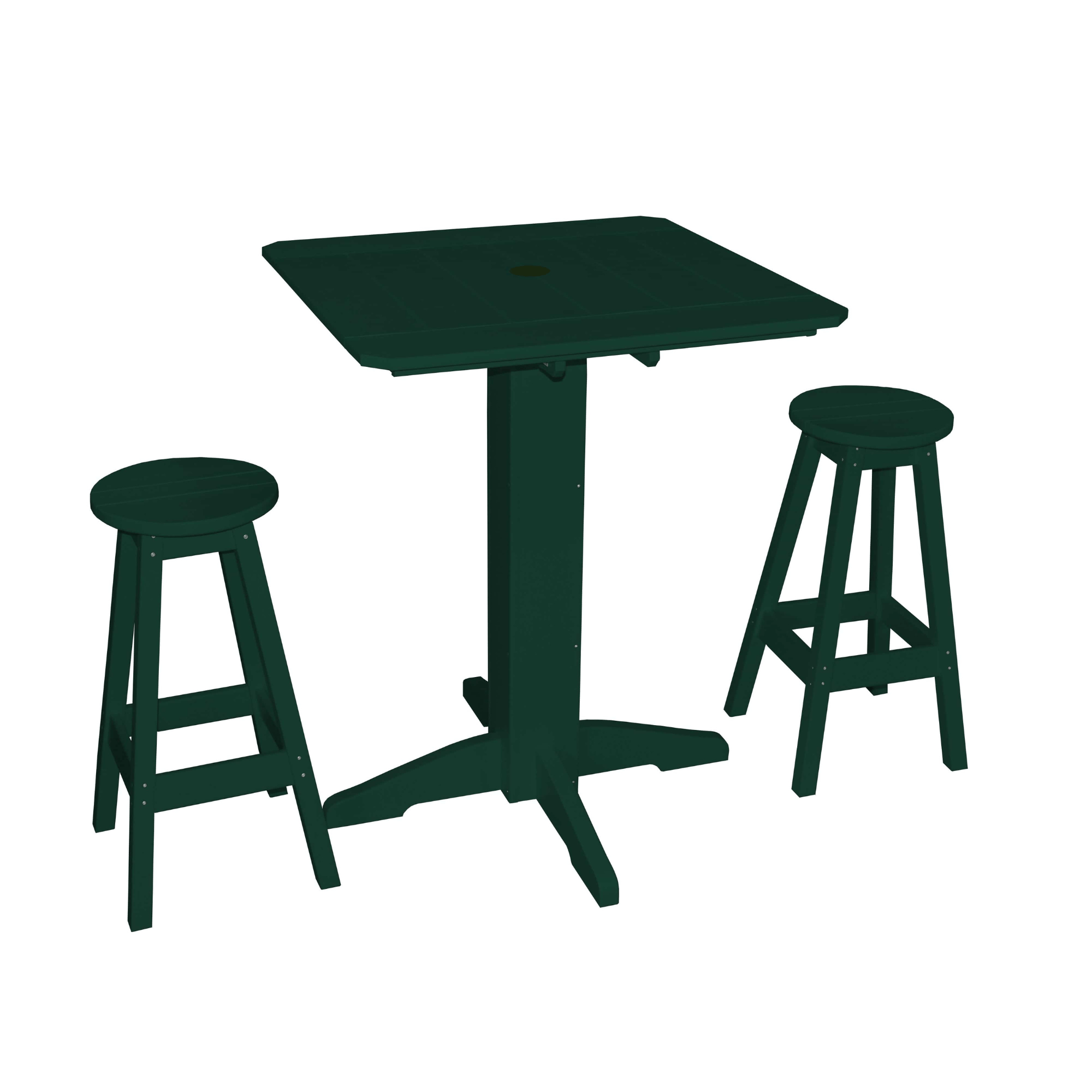 colored patio bar and umbrella sets Keystone Amish Co. Sierra 3-Piece Poly Outdoor Bar Set