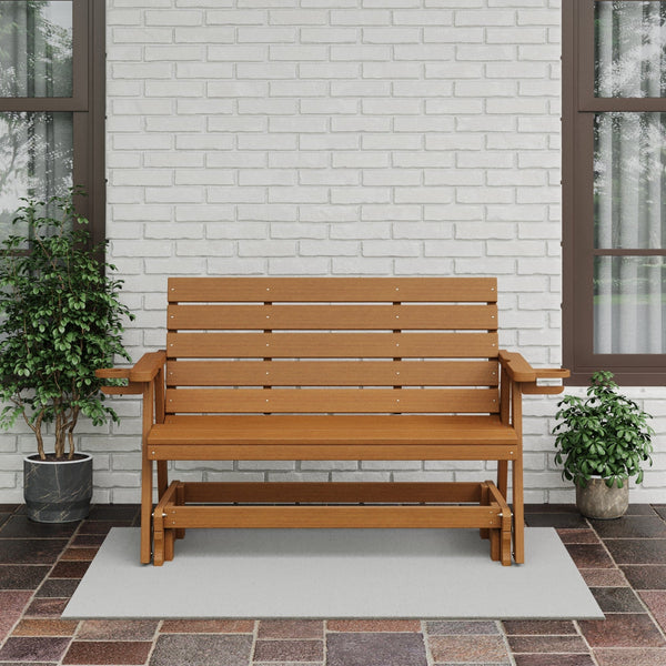 SimplyPoly Amish Made Signature Recycled Plastic Porch Glider
