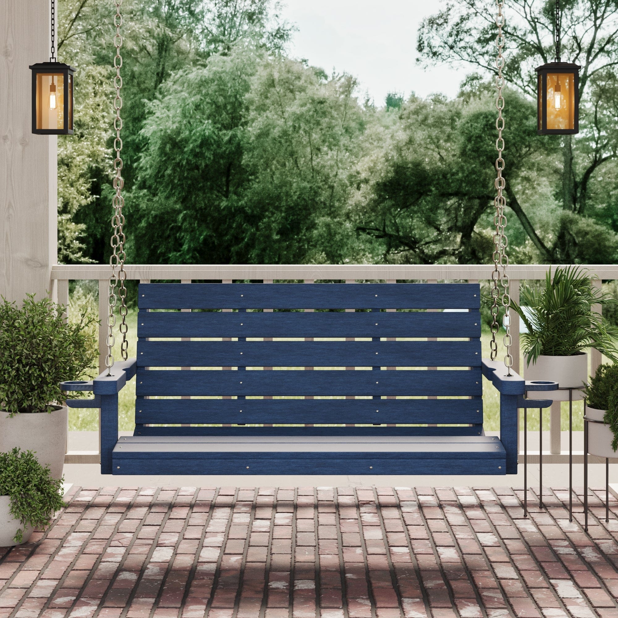 SimplyPoly Amish Made Signature Recycled Plastic Porch Swing