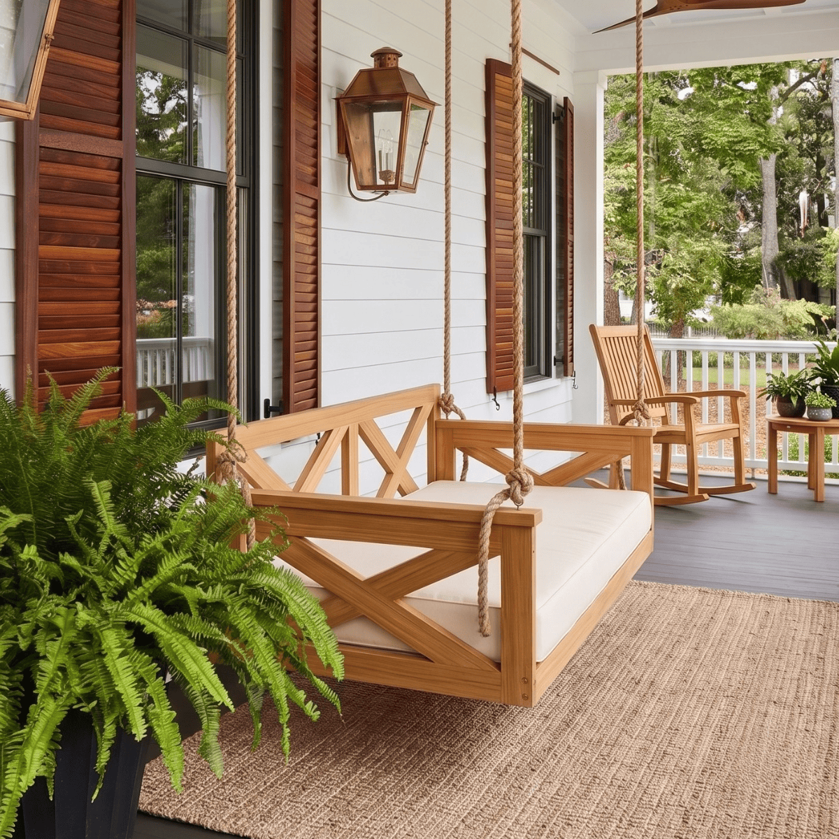 Atlantic Swing Co. The Simon Daybed Swing in Cedar
