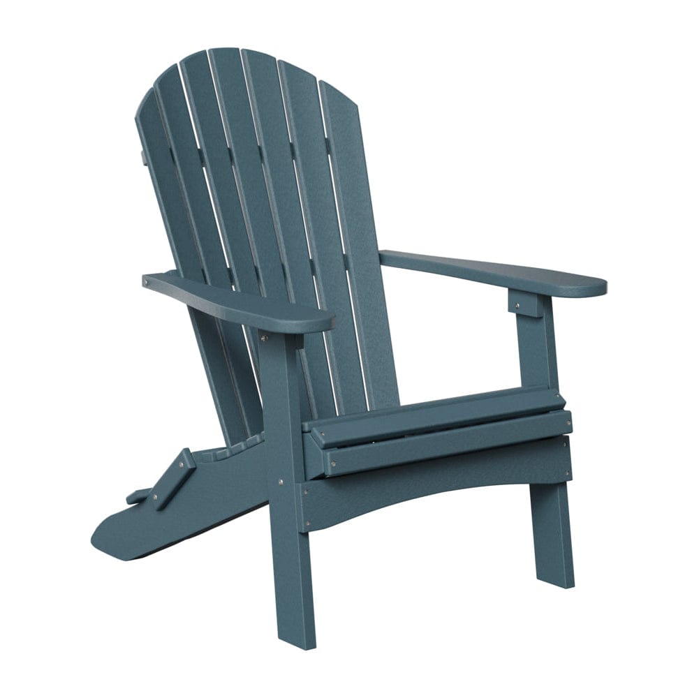 Berlin Gardens Comfo Back Poly Lumber Folding Adirondack Chair