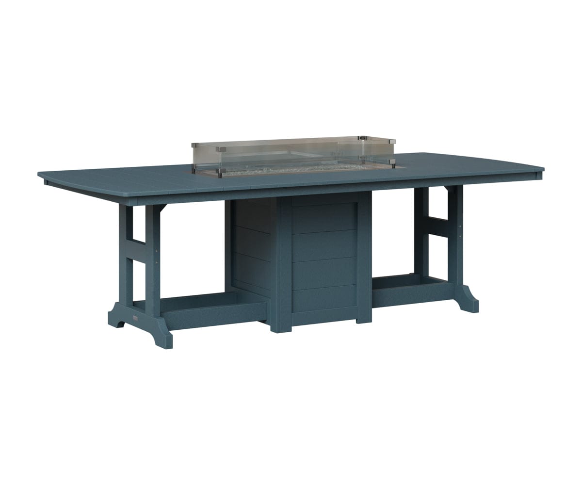Berlin Gardens Garden Classic Fire Pit Poly Lumber Dining Table