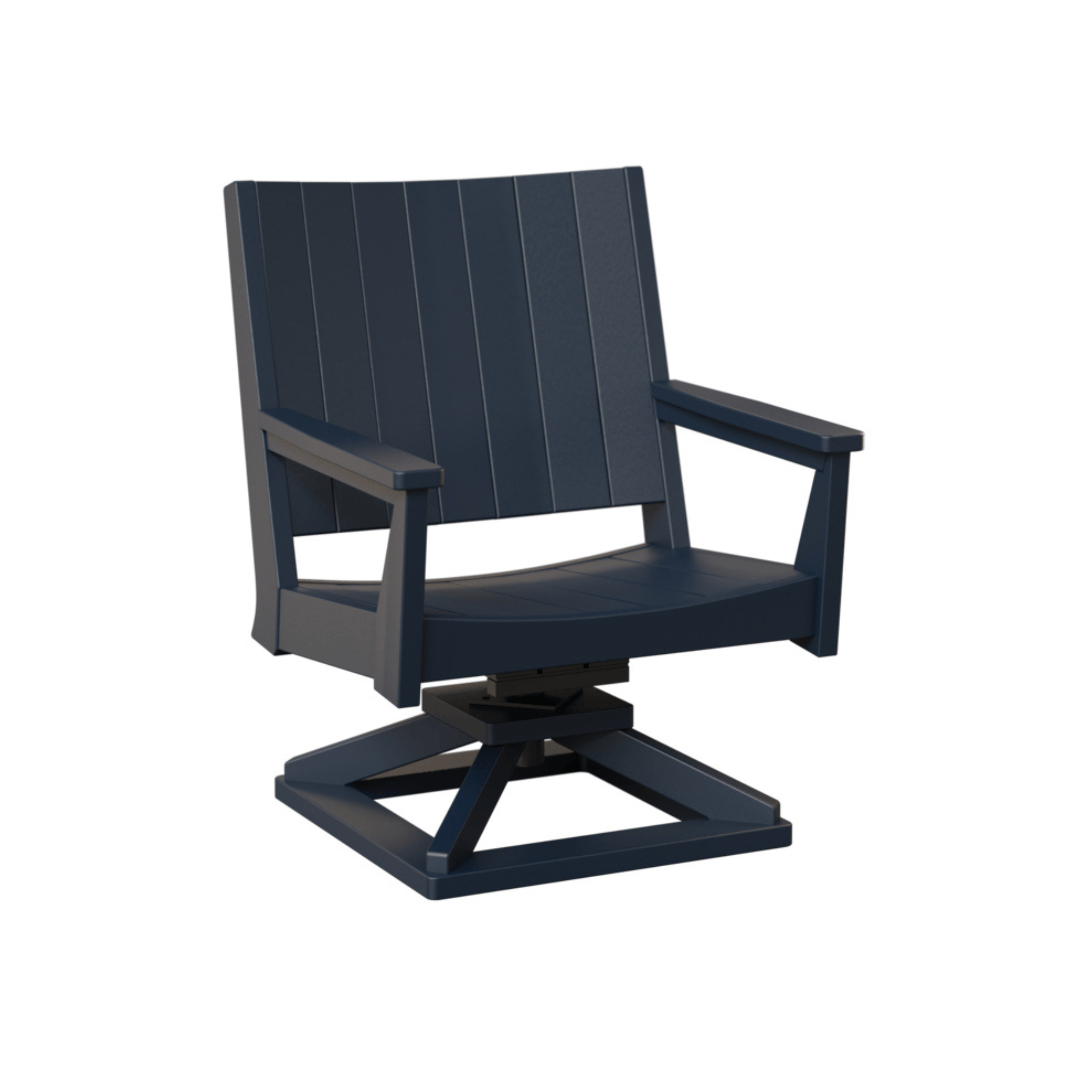 Berlin Gardens Mayhew Chat Poly Lumber Swivel Rocker