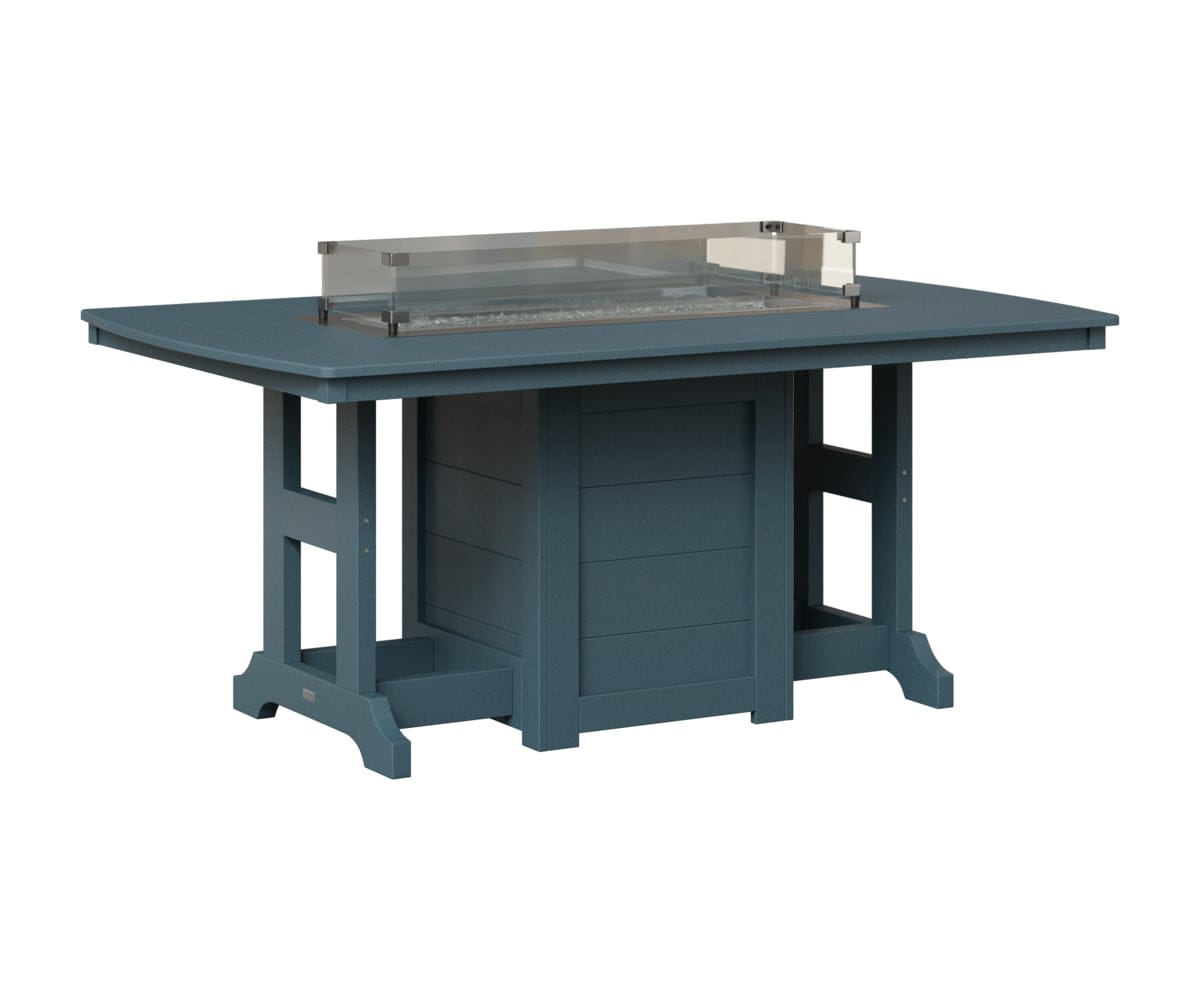 Berlin Gardens Garden Classic Fire Pit Poly Lumber Dining Table
