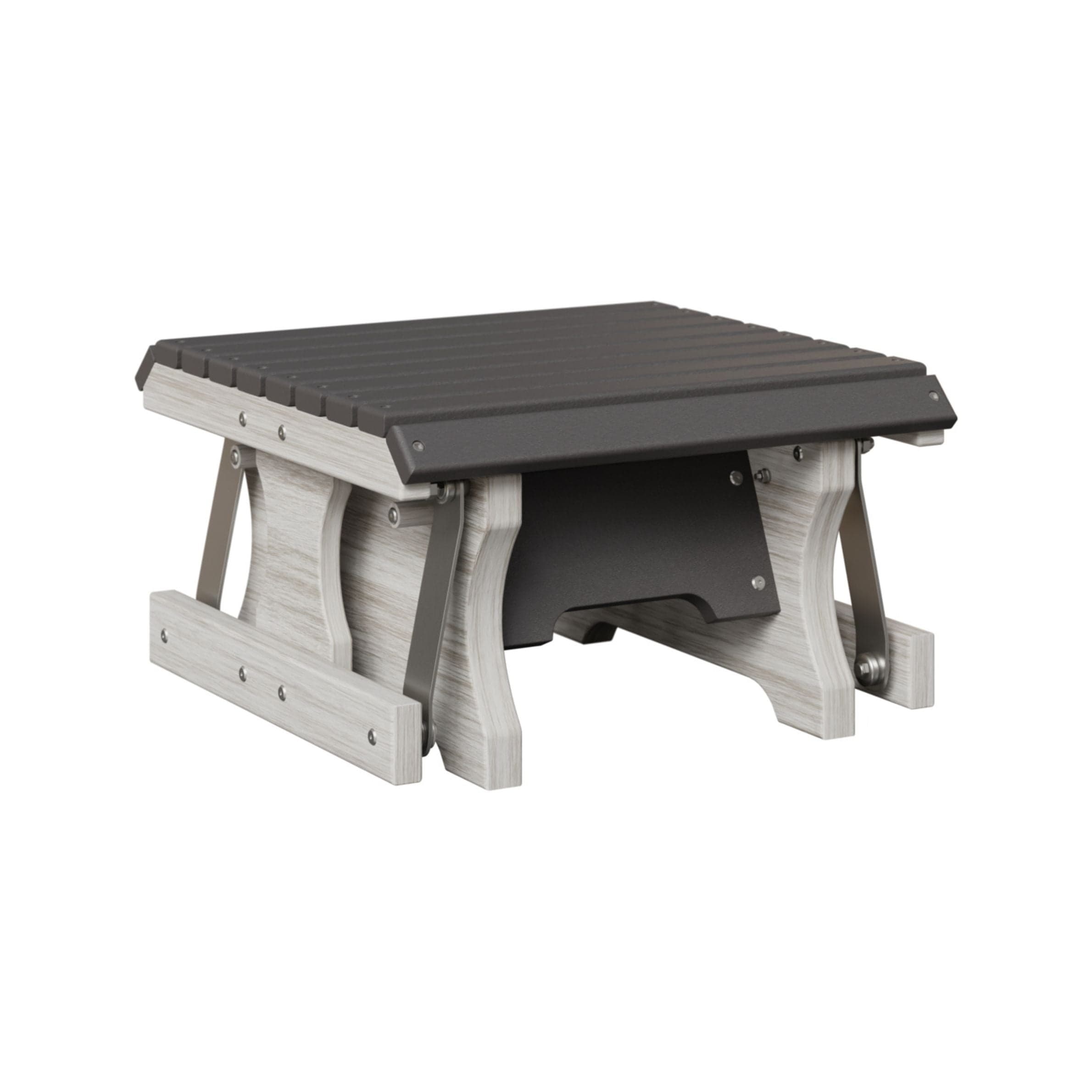 Berlin Gardens Poly Lumber Gliding Footstool