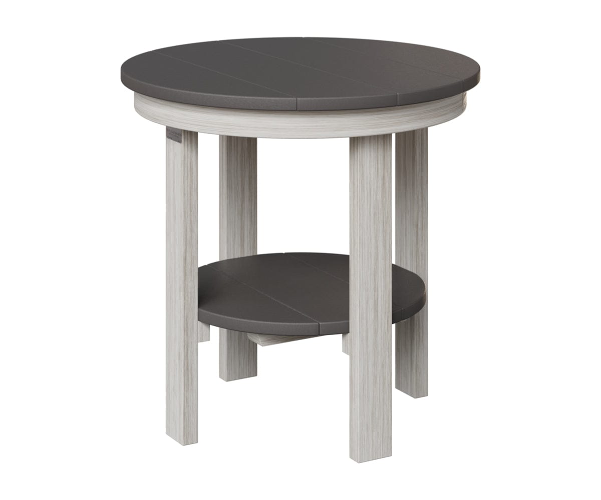 Berlin Gardens Poly Lumber Round End Dining Table