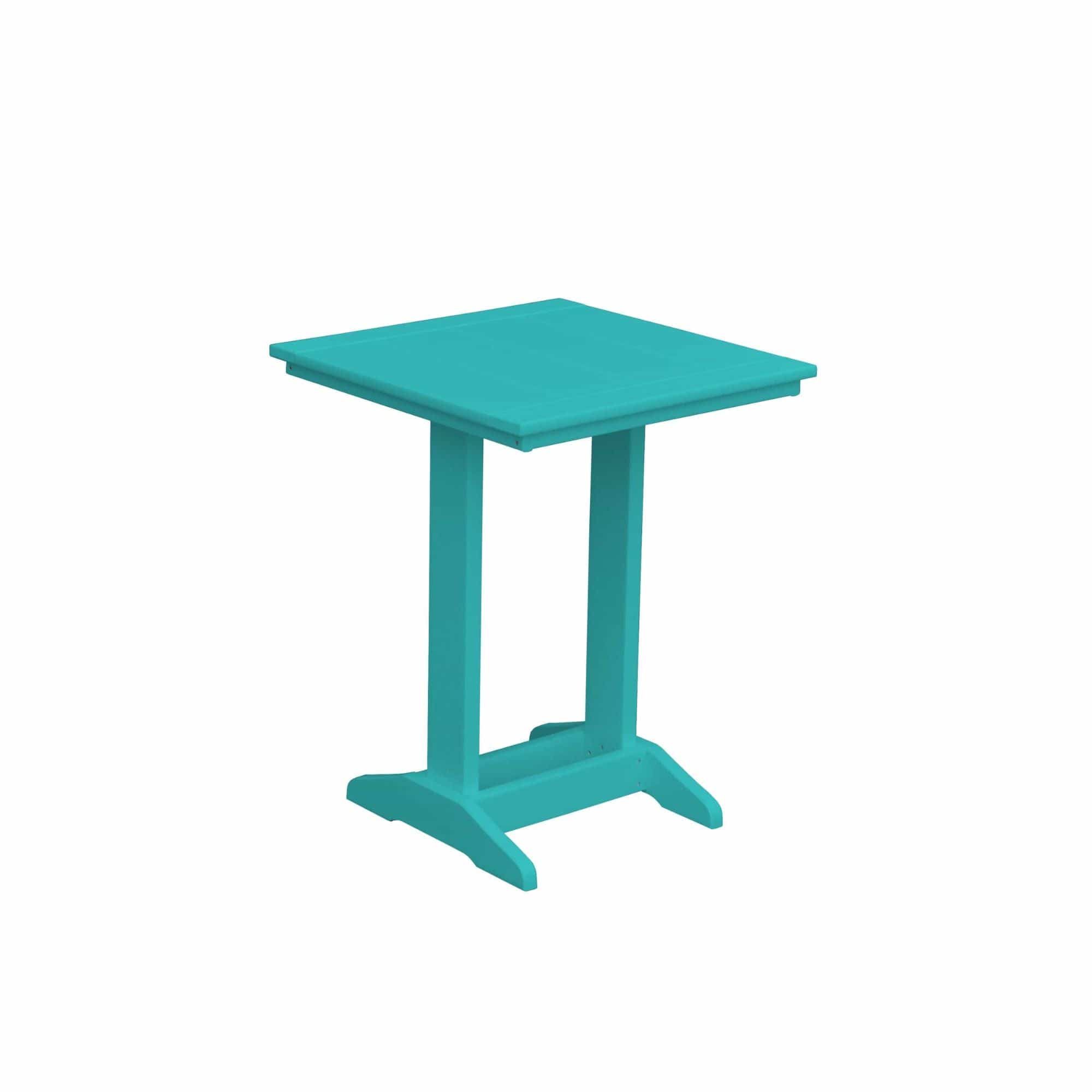 Keystone Amish Co. Poly Composite Square Balcony/Counter Height Side Table