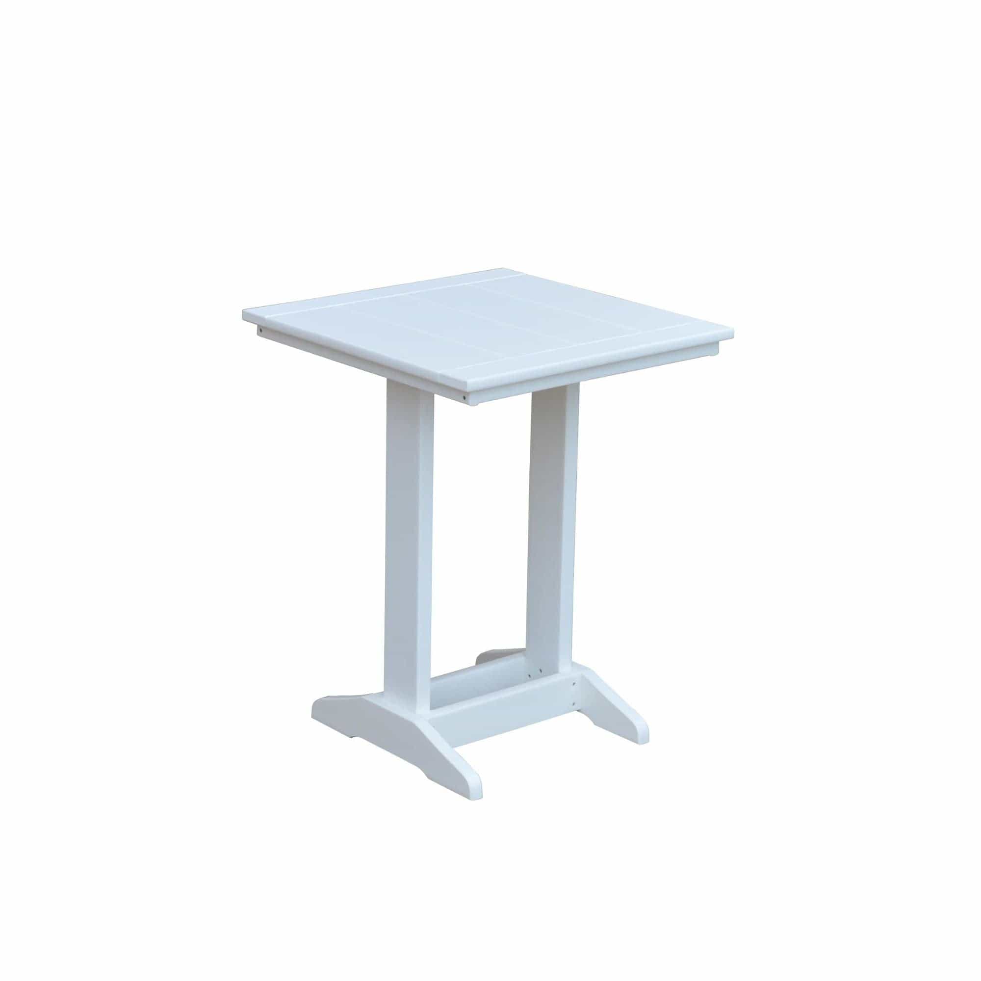 Keystone Amish Co. Poly Composite Square Balcony/Counter Height Side Table