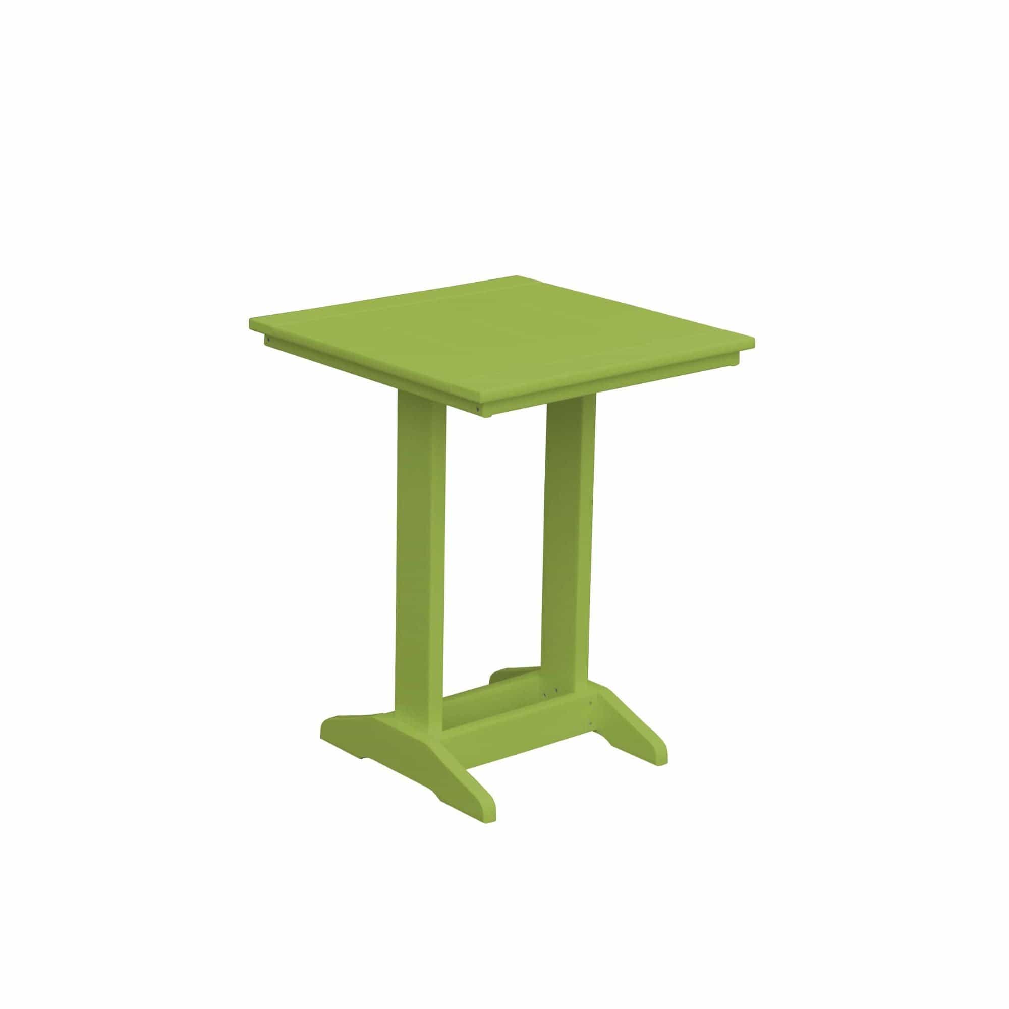 Keystone Amish Co. Poly Composite Square Balcony/Counter Height Side Table