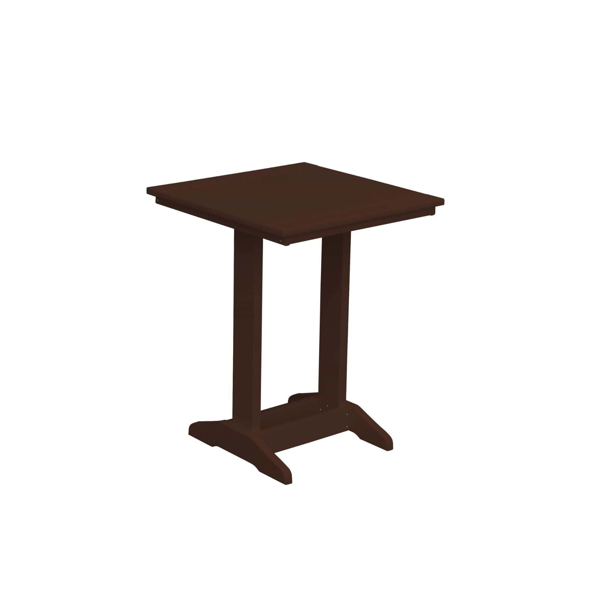 Keystone Amish Co. Poly Composite Square Balcony/Counter Height Side Table