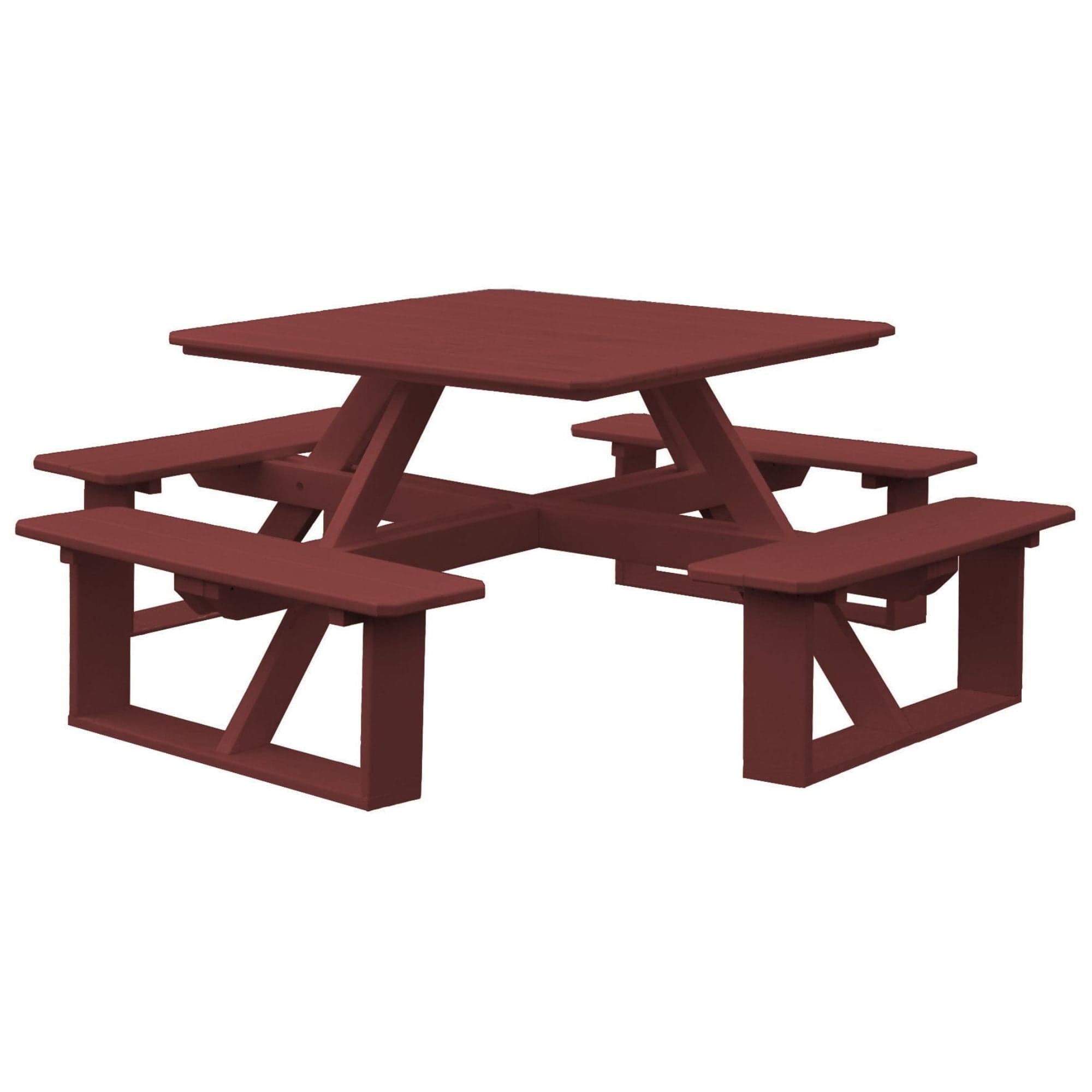 Keystone Amish Co. Poly Composite Square Walk-In Picnic Table