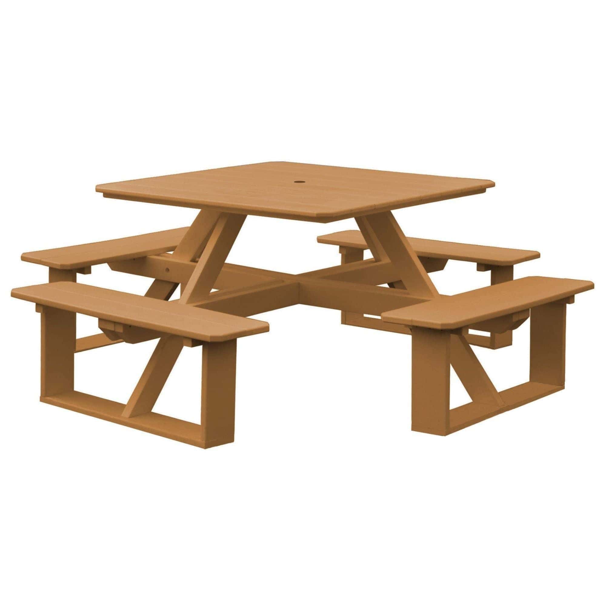 Keystone Amish Co. Poly Composite Square Walk-In Picnic Table