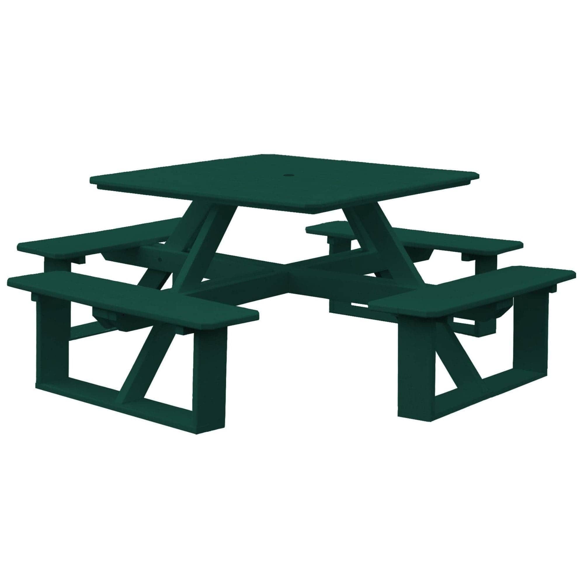 Keystone Amish Co. Poly Composite Square Walk-In Picnic Table