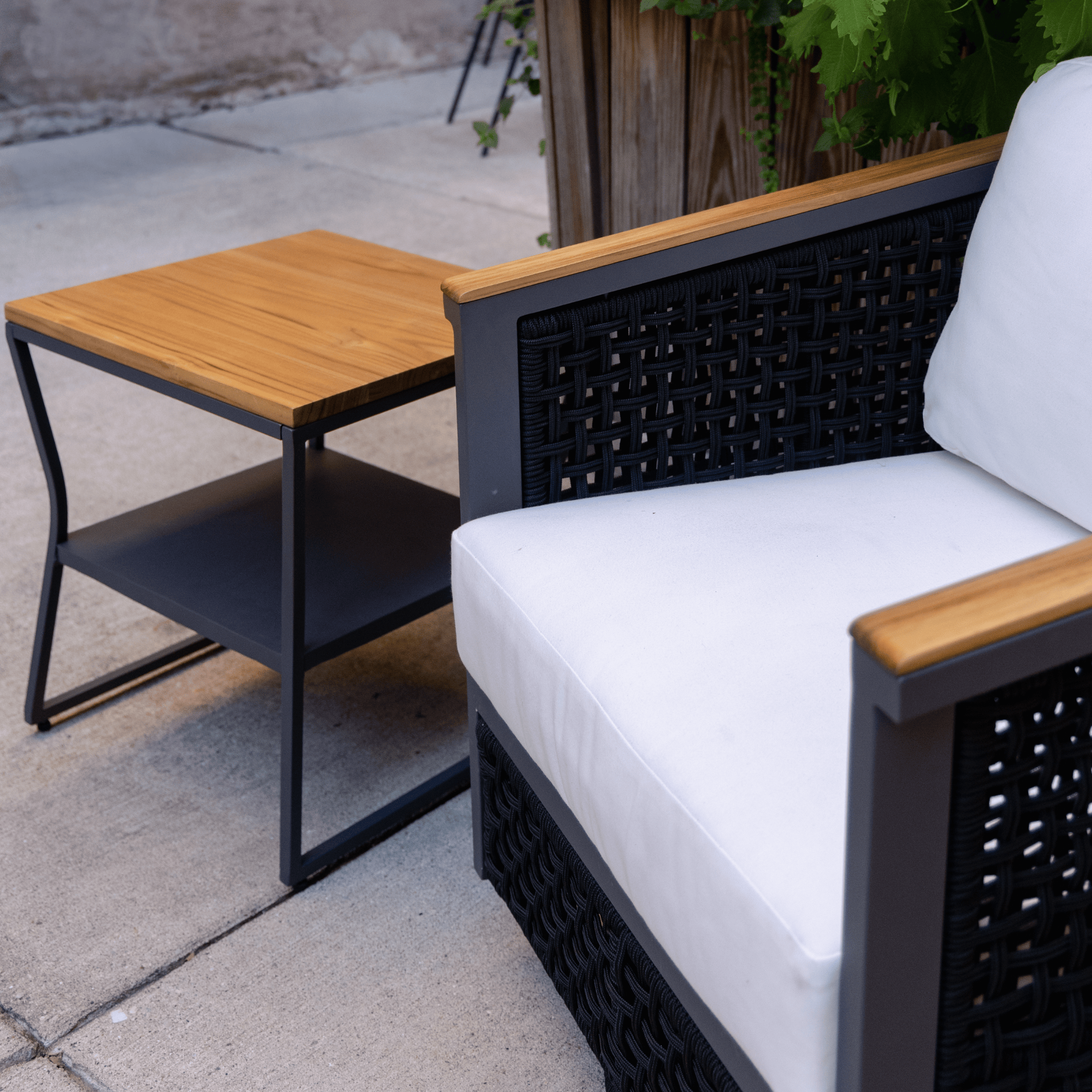 East Green Linden Side Table