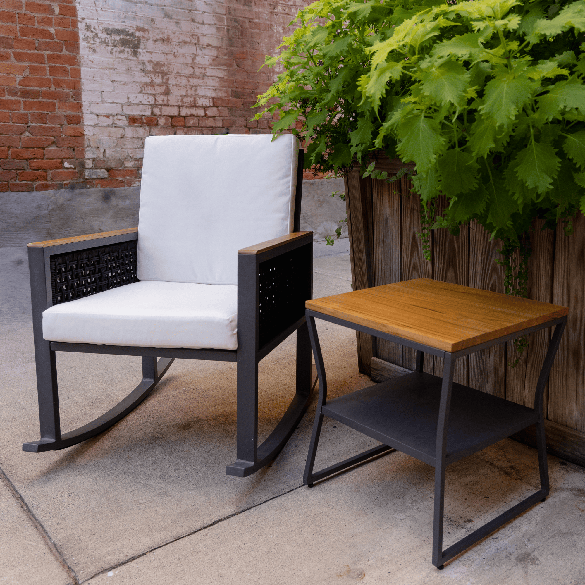 East Green Linden Side Table