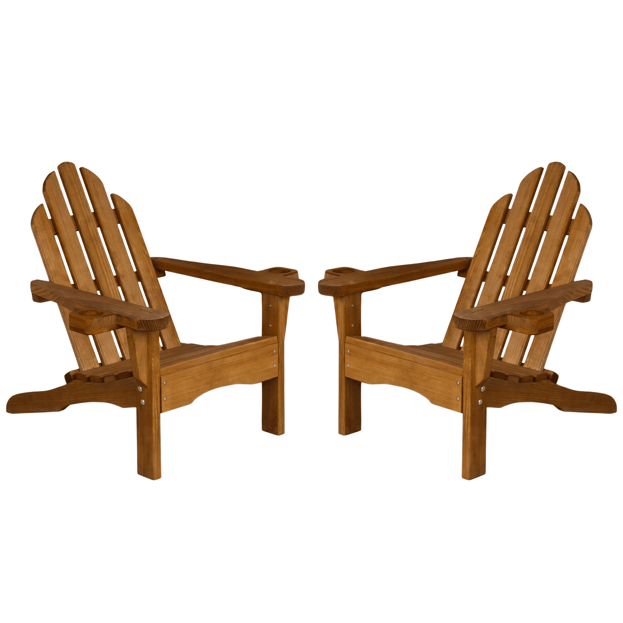 Amish Casual Heavy Duty Treated Adirondack Chairs, Set of 2
