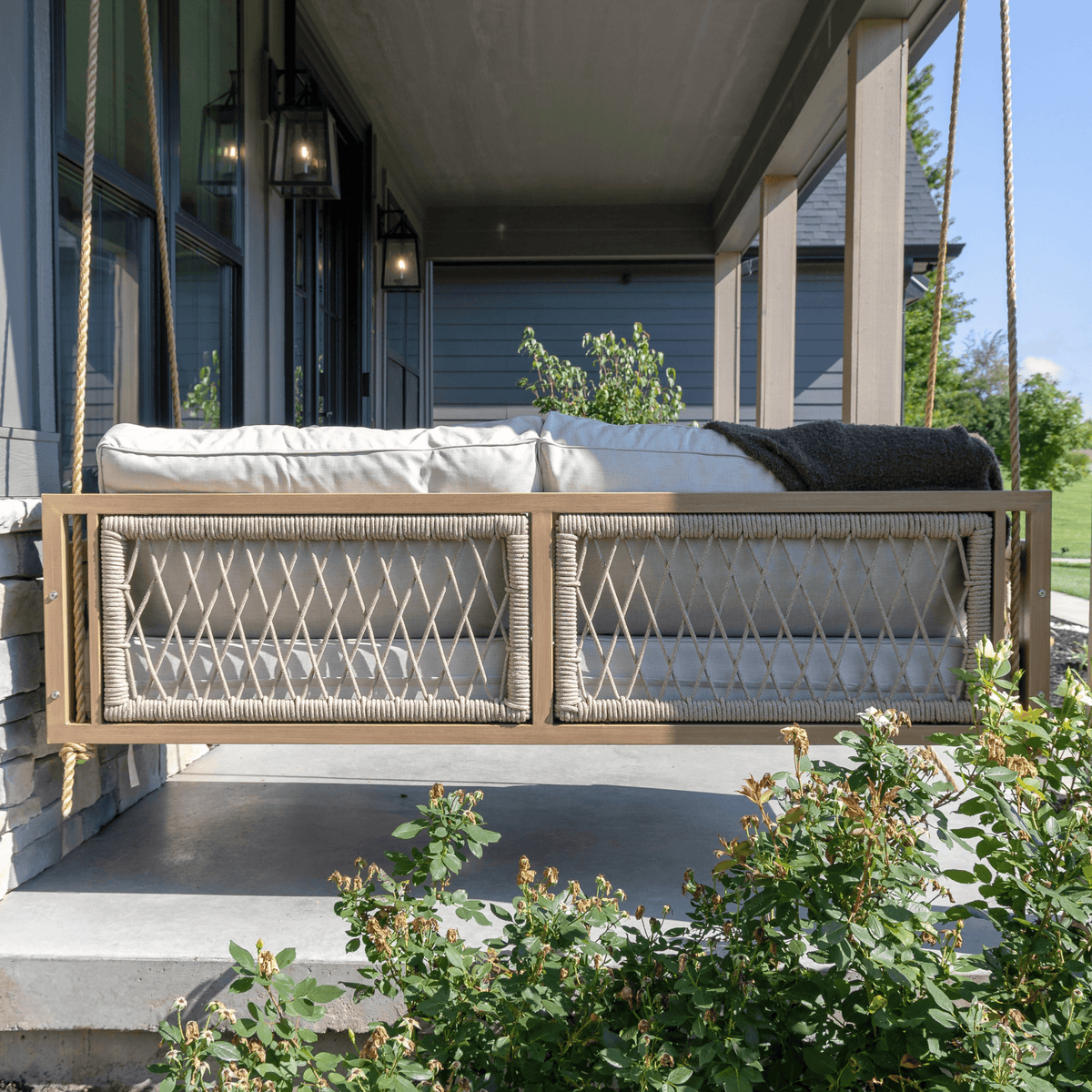 East Green Martin Aluminum Porch Swing Bed