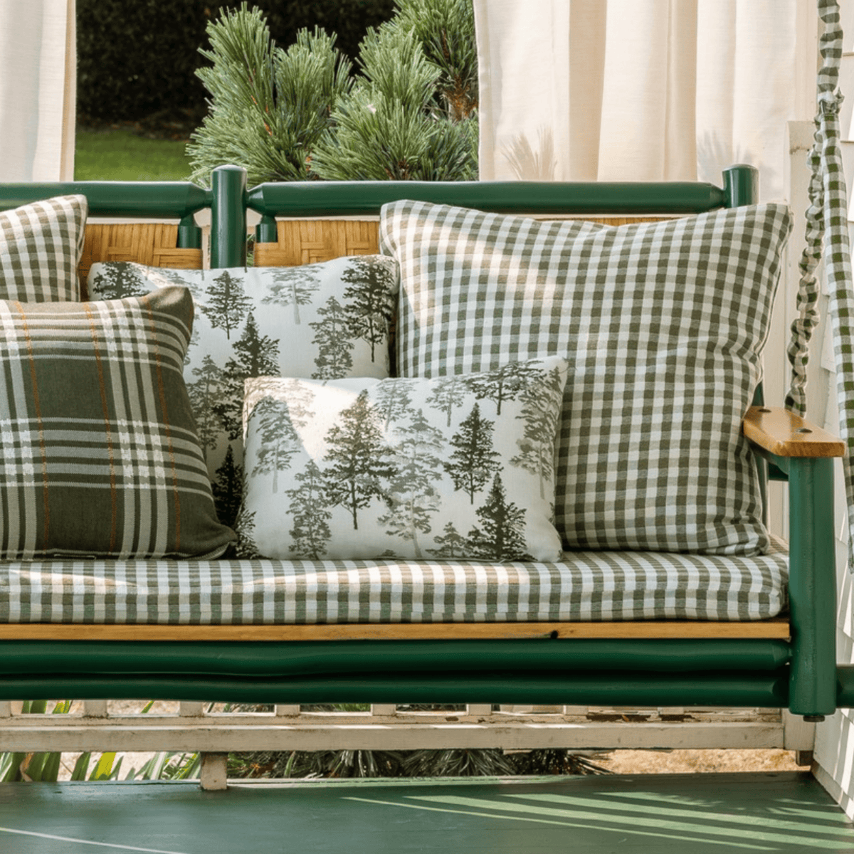 Old Hickory Swing Square Toss Pillow