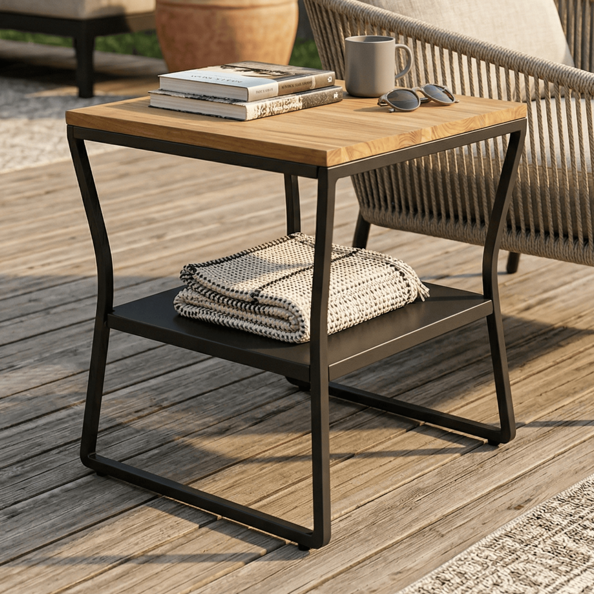 East Green Linden Side Table
